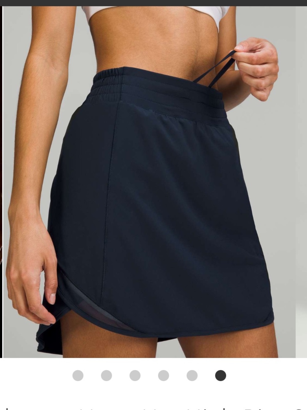 Lululemon Hotty Hot High-Rise Skirt *Long
True Navy, size 6